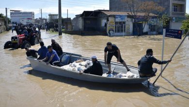 l'inondation en Iran,