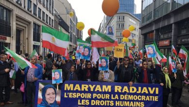 Des centaines de manifestants ont protesté à Bruxelles contre le régime iranien