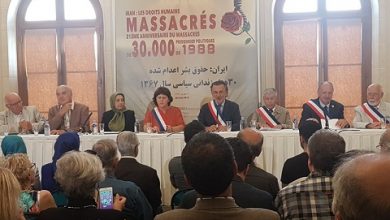 La commémorant des victimes du massacre de 1988 en Iran au 1er arrondissement de Paris