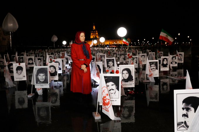 France: Maryam Radjavi rend hommage aux membres de l’OMPI massacrés en 1988 en Iran