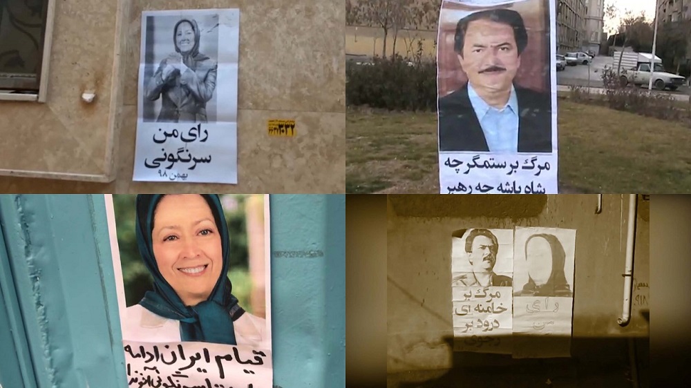 Iran : Affichages de portraits et messages des dirigeants de la Résistance à l’approche des législatives