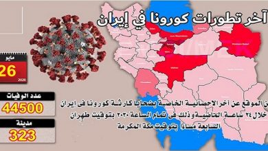 Iran : plus de 44.500 décès dus au coronavirus dans 323 villes