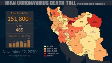 Iran : Le nombre de décès dus au coronavirus dépasse les 151.800 dans 465 villes