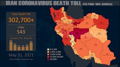 Iran : Plus de 302.700 décès dus au coronavirus