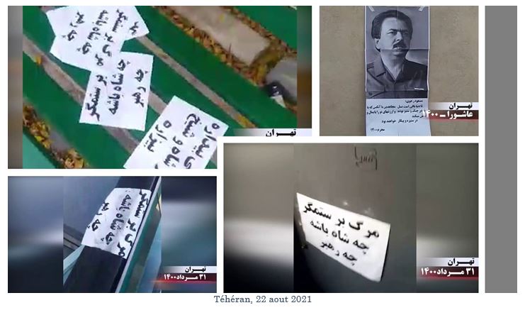 Iran – Activités des unités de résistance et des partisans de l’OMPI la semaine dernière