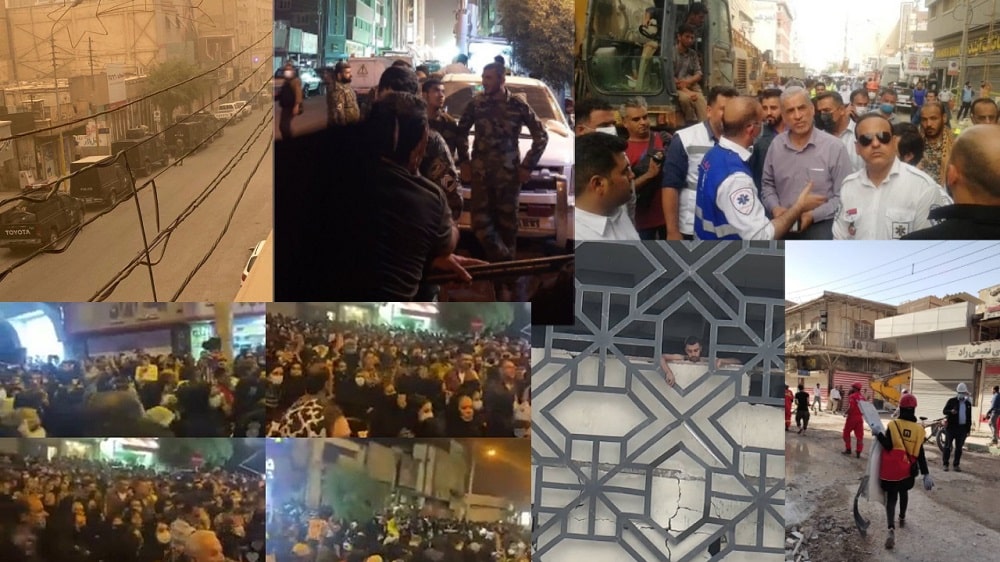 Abadan en colère proteste contre l’ensevelissement des victimes vivantes sous les décombres du Metropol