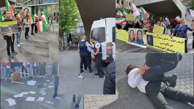Des agents du régime des mollahs attaquent des partisans de l’OMPI rassemblés à Bruxelles en soutien au soulèvement d’Abadan