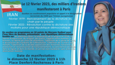 Dimanche 12 février : des milliers d’Iraniens manifesteront à Paris