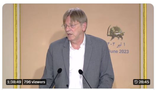 Conférence à Paris pour annoncer le soutien de 117 anciens dirigeants au peuple iranien et à sa Résistance