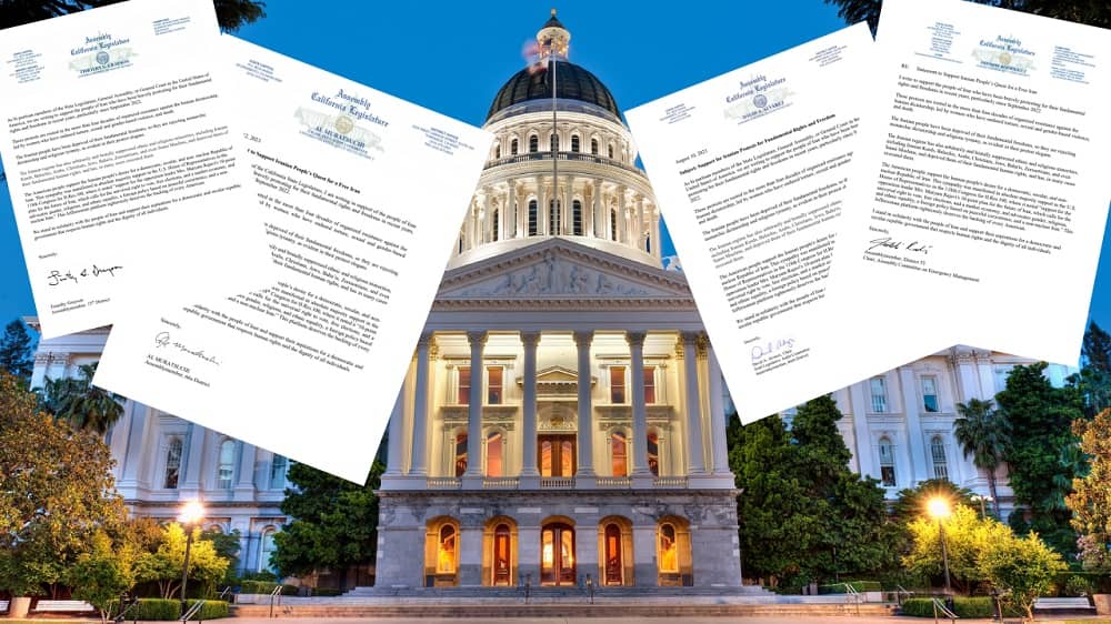 Une majorité de députés de l’Assemblée de l’État de Californie soutien le peuple iranien et le plan en dix points de Maryam Radjavi