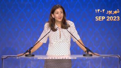 Ingrid Betancourt à la conférence « Révolte en Iran, rôle des femmes et des jeunes et perspectives d’une République démocratique »