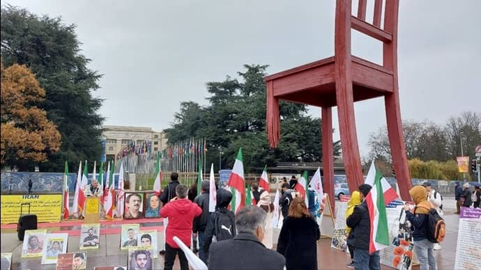 Un appel pour l’arrestation du président du régime iranien à Genève