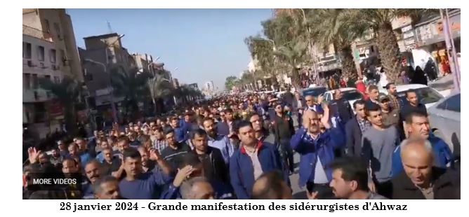 Sixième jour de grève des sidérurgistes d’Ahwaz et manifestation devant le gouvernorat du Khouzistan