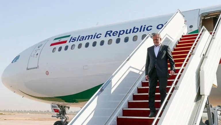 Les motivations du voyage du président du régime iranien Pezeshkian en Irak