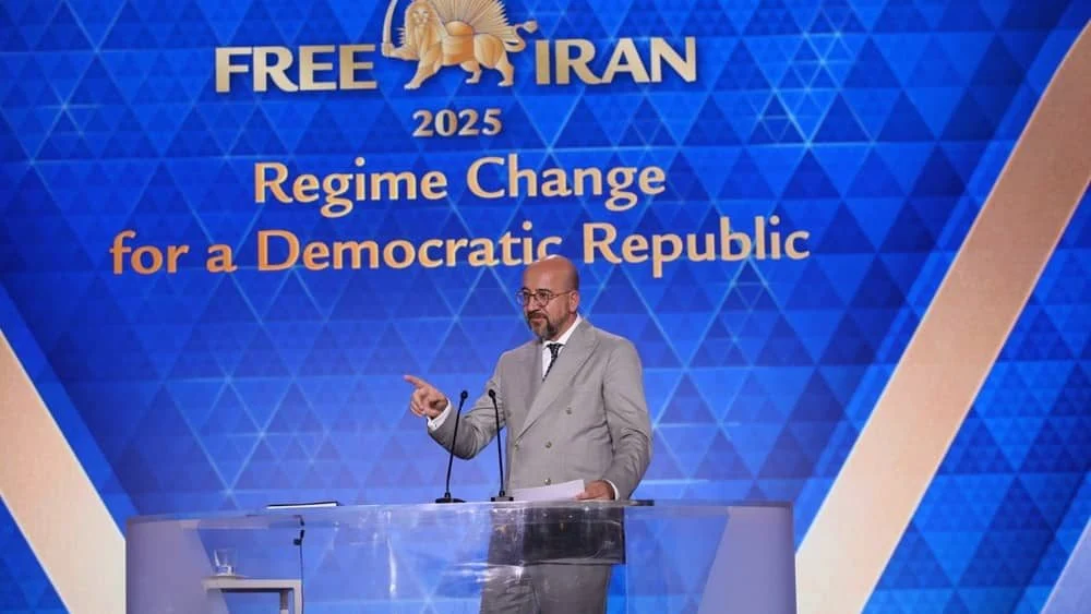 Charles Michel à Rome : La dictature iranienne est faible et confrontée à une alternative crédible