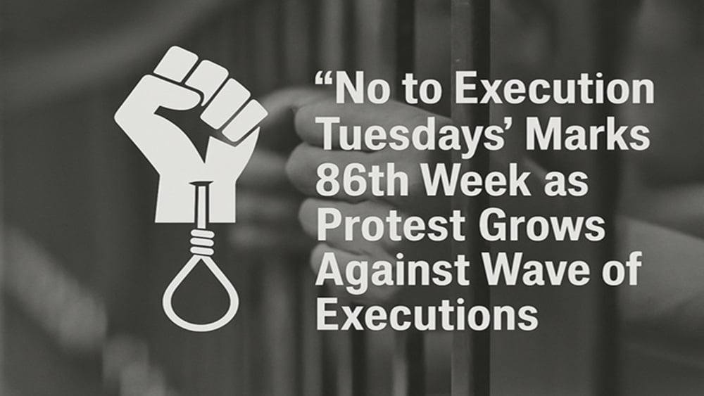 La campagne « Non aux mardis des exécutions » célèbre sa 86e semaine et condamne l’escalade des exécutions par le régime