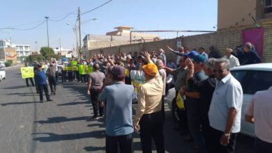 Des retraités de Suse, dans le sud de l’Iran, ont organisé un rassemblement le 19 octobre 2025