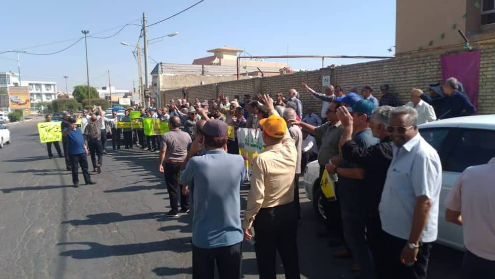Des retraités de Suse, dans le sud de l’Iran, ont organisé un rassemblement le 19 octobre 2025