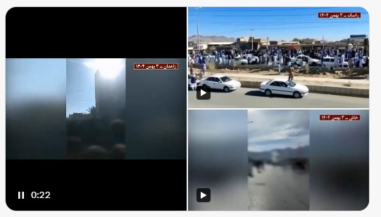 Manifestations massives à Zahedan, Rask et Khash aux cris de « À bas Khamenei »