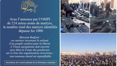Avec l’annonce par l’OMPI de 224 autres noms de martyrs, le nombre total des martyrs identifiés dépasse les 1000
