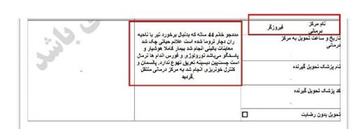Iran : Documents de l’Organisation des urgences de Téhéran relatifs au transfert des martyrs et des blessés du soulèvement du 8 au 11 janvier 2026