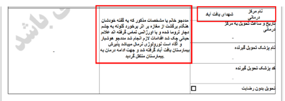Iran : Documents de l’Organisation des urgences de Téhéran relatifs au transfert des martyrs et des blessés du soulèvement du 8 au 11 janvier 2026