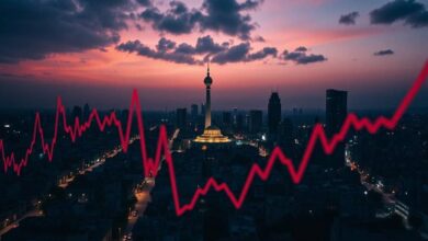Hémorragie économique en Iran : effondrement de la croissance, fuite des capitaux et montée des manifestations de rue